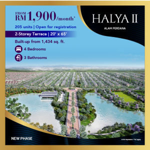 Halya II 2 storey Terrace | 20' x 65' - Starting Price From RM1,900 @ Alam Perdana