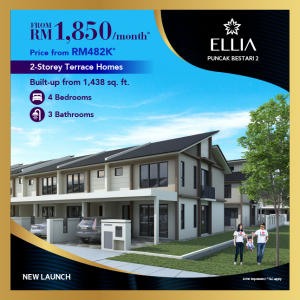 Ellia | 2-Storey Terrace Homes - Starting From RM482K* @ Puncak Bestari 2